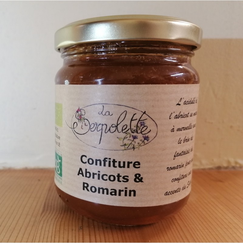 Confiture d'abricots et de romarin