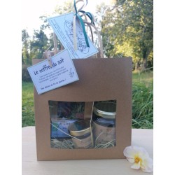 Coffret du soir  "décor Foin"