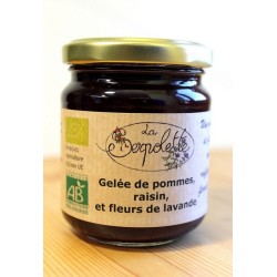 gelée pomme raisin lavande