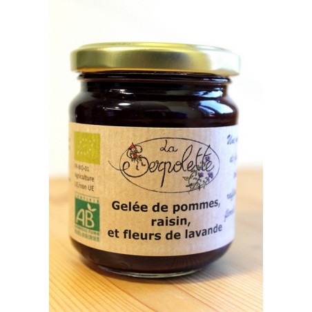gelée pomme raisin lavande
